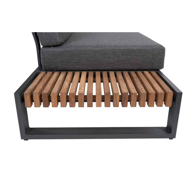 Taste 4SO Kioto loungeset modulair antraciet + salontafel 120 x 60 cm