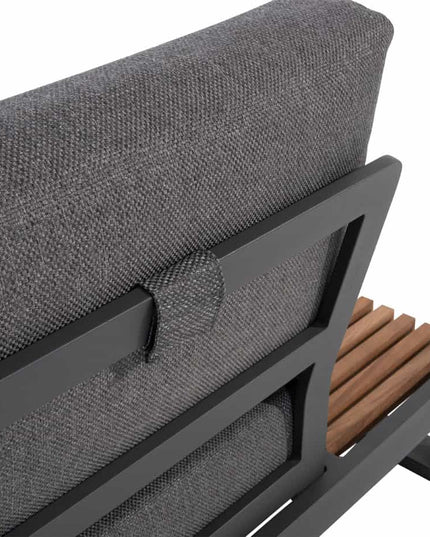 Taste 4SO Kioto loungeset modulair antraciet + salontafel 120 x 60 cm
