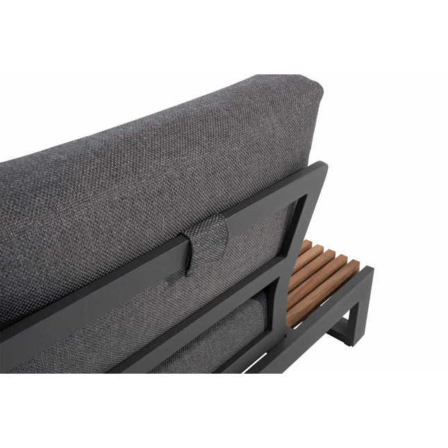 Taste 4SO Kioto loungeset modulair antraciet + salontafel 120 x 60 cm