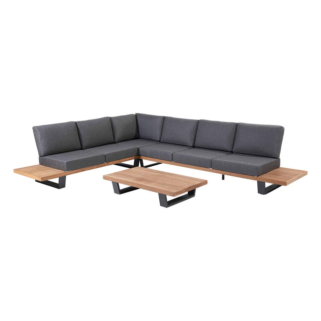 Taste 4SO Emerald hoekbank modulair + salontafel 120 x 66,5 cm