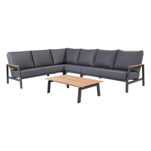 Taste 4SO Ravenna salontafel met teak tafelblad 120 x 65 x 35 cm
