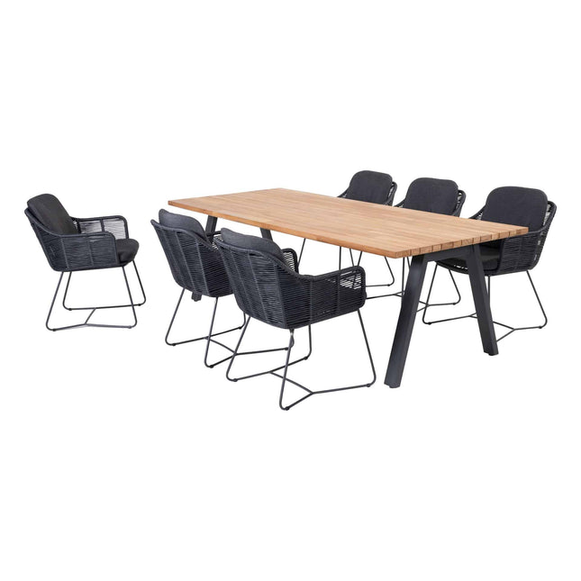 Taste 4SO Belmond Dining Anthrazit + Botschafter Tabelle 240 cm