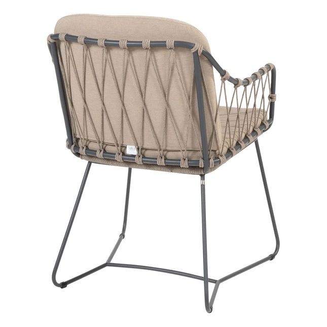 Taste 4SO Prego dining + Prado teak tafel 130 Ø cm