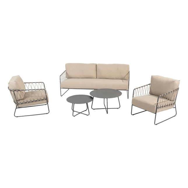 4 Seasons Outdoor -Geschmack 4SO Prego Lounge Set + Dali -Kaffeetische