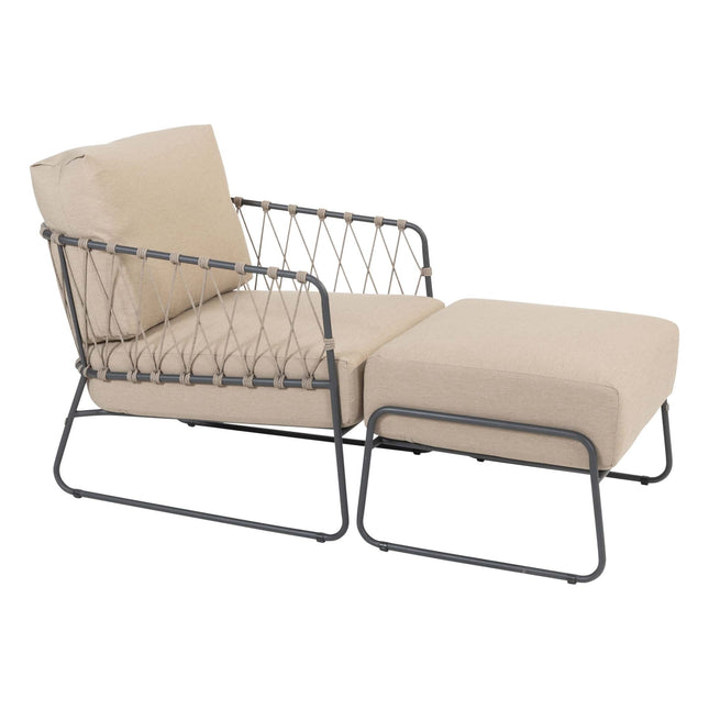 Taste 4SO Prego bistro loungeset + 4 Seasons Outdoor Verdi bijzettafel 45 Ø cm