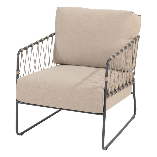 Taste 4SO Prego bistro loungeset + 4 Seasons Outdoor Verdi bijzettafel 45 Ø cm