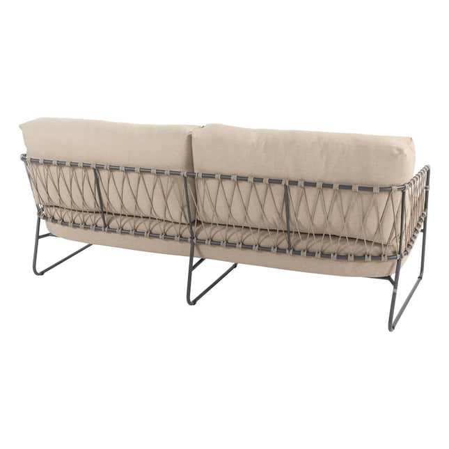 4 Seasons Outdoor -Geschmack 4SO Prego Lounge Set + Verdi Kaffeetisch 73 Ø CM