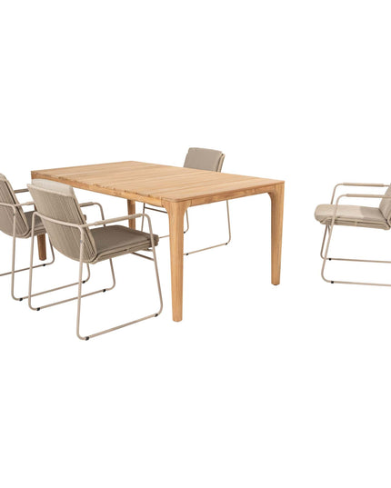 Taste 4SO Parma Stackbare Esskühlung + Liam Teak Tabelle 180 cm
