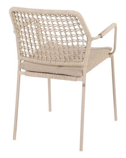 Taste 4SO Barista dining stoel latte + Liam tafel met keramisch tafelblad 240 cm
