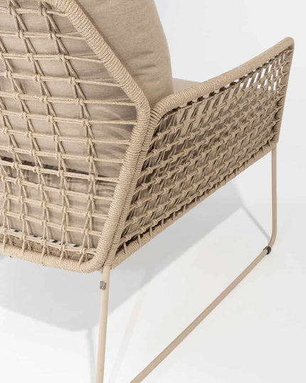 4 Seasons Outdoor im Freien 4SO Albano Lounge Set + Verdi Coucht Tabelle 73 Ø CM Latte