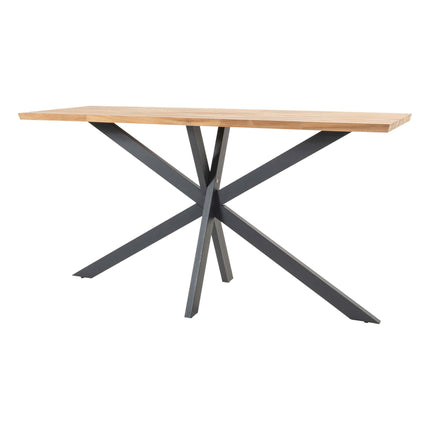 Taste 4SO Prado bar tafel antraciet 200 x 70 x 105 cm. teak tafelblad