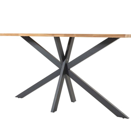Taste 4SO Prado bar tafel antraciet 200 x 70 x 105 cm. teak tafelblad