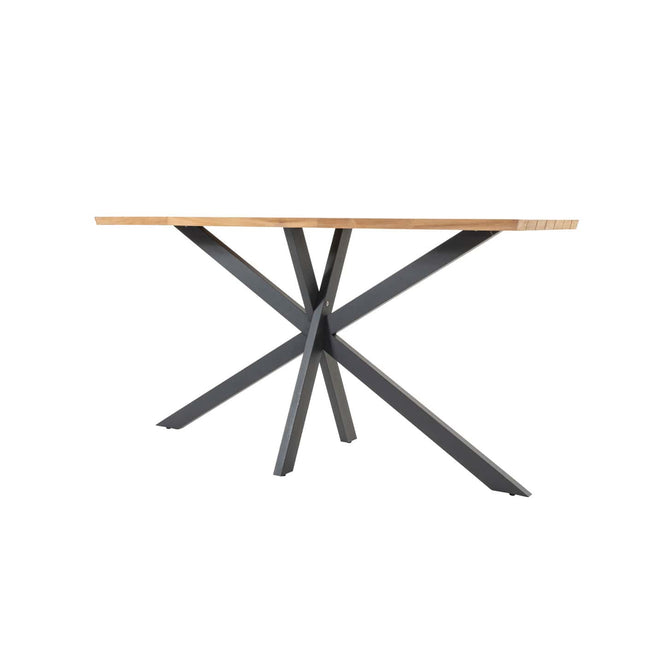 Taste 4SO Prado bar tafel antraciet 200 x 70 x 105 cm. teak tafelblad