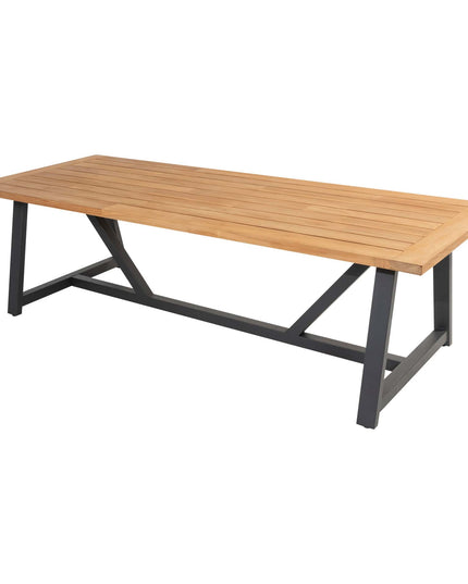 4 Seasons Outdoor Veneto Dining Anthrazit + Geschmack 4SO Noah Teak Tabelle 260 cm