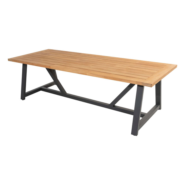Taste 4SO Parma stapelbare dining + Noah teak tafel 260 cm