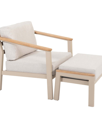 Taste 4SO Olivia Lounge Set 3-Sitzer-Lounge-Sofa + 2x Lounge Stuhl + Sara-Kaffeetische