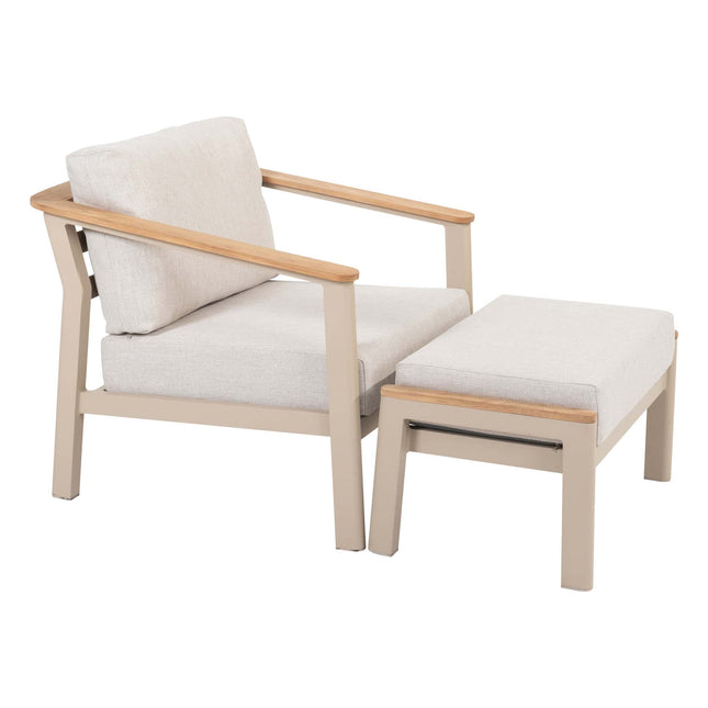 Taste 4SO Olivia loungeset 3-zits lounge bank + 2x lounge stoel + Sara salontafels