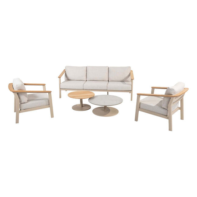 Taste 4SO Olivia loungeset 3-zits lounge bank + 2x lounge stoel + Sara salontafels