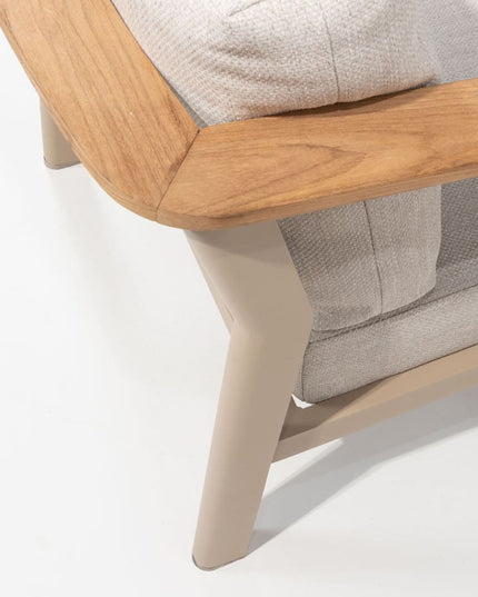 Taste 4SO Olivia Lounge Set 3-Sitzer-Lounge-Sofa + 2x Lounge Stuhl + Sara-Kaffeetische
