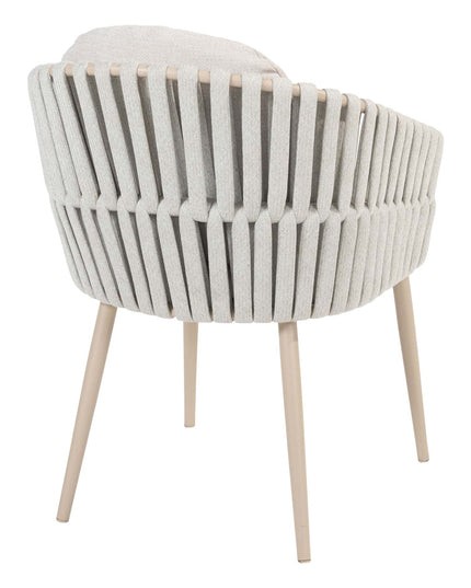 Taste 4SO Eva dining + Donato tafel met geprint keramiek tafelblad 160 Ø cm latte