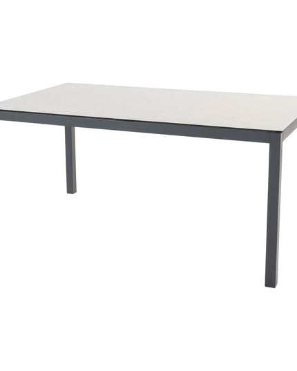 Taste 4SO Prego dining + Salerno eettafel antraciet met geprint keramiek tafelblad 160 cm