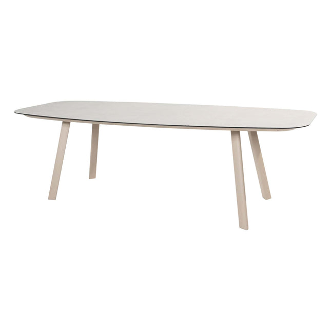 Taste 4SO Eva dining + Manolo tafel latte met geprint keramiek tafelblad 240 cm