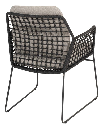 Taste 4SO Rhodes Essstuhl + Prado Tisch mit Keramik -Tisch -Top -Fass -Anthrazit 240 cm
