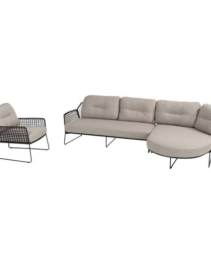 Taste 4SO Rhodos chaise lounge bank + lounge stoel