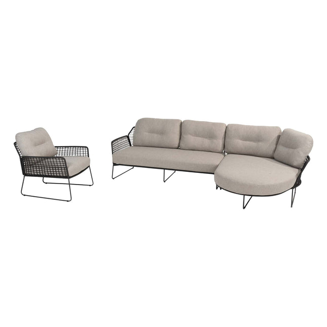 Taste 4SO Rhodos chaise lounge bank + lounge stoel