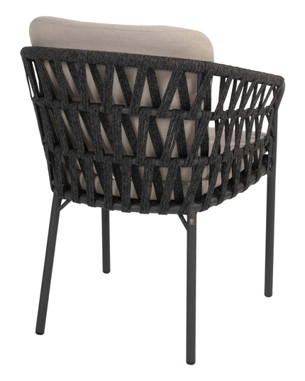 4 Seasons Outdoor Albareto Essstuhl + Geschmack 4SO Prado Tisch mit Keramik -Tisch -Top -Lauf Anthrazit 240 cm