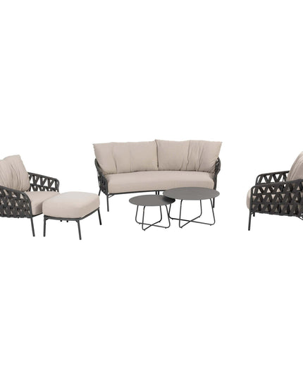 4 Seasons Outdoor -Geschmack 4SO Albareto Bio -Lounge -Sofa + Fußstopp + Dali -Kaffeetische