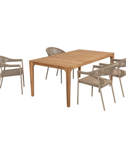 Taste 4SO Sienna Dining + Liam Esstisch Teak 180 x 100 cm