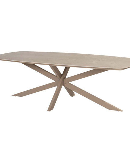 Taste 4SO Prado tafel met keramisch tafelblad barrel latte 240 cm