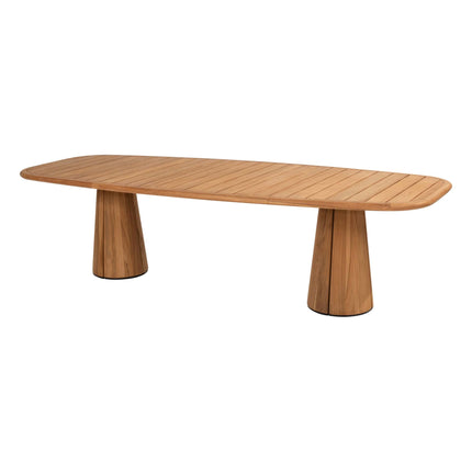 Taste 4SO Capri tafel barrel-vorm teak 280 x 110 cm