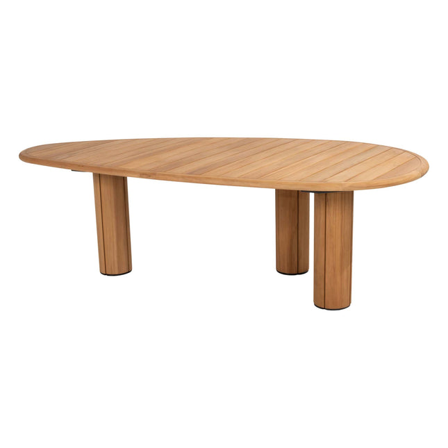 Taste 4SO Corsica tafel kiezel-vorm teak 240 x 130 cm