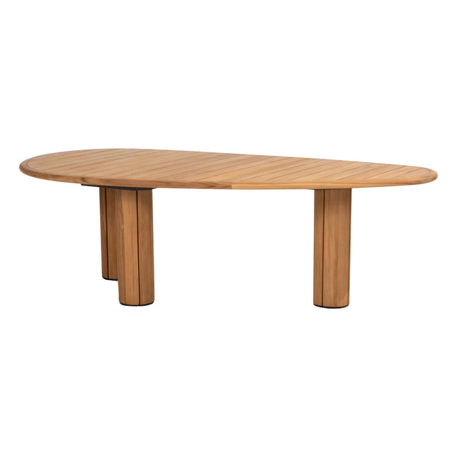 Taste 4SO Corsica tafel kiezel-vorm teak 240 x 130 cm