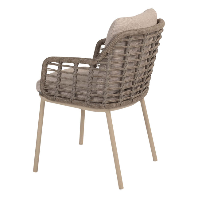Geschmack 4 Also, Esststuhl für Puglia + Prado Teak Tabelle 160 Ø CM Latte Basis