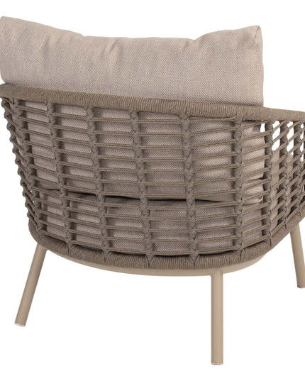 Taste 4SO Puglia loungeset latte, 3-zits loungebank + 2x lounge stoel + voetenbank