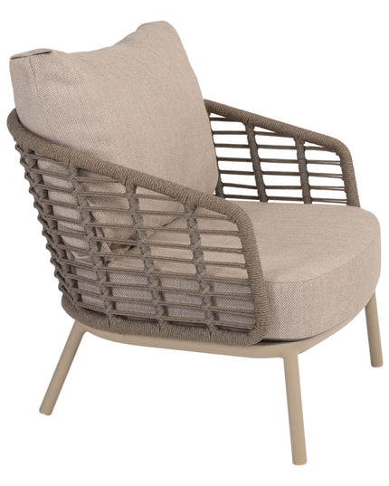 Taste 4SO Puglia loungeset latte, 3-zits loungebank + 2x lounge stoel + voetenbank