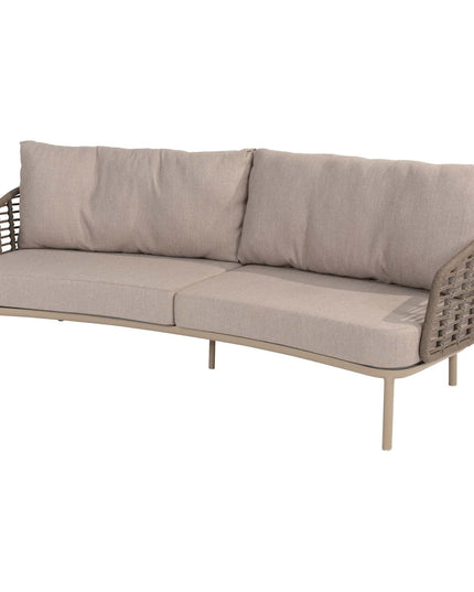Taste 4SO Puglia loungeset latte, 3-zits loungebank + 2x lounge stoel + voetenbank