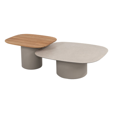 Taste 4SO Demi -Set von 2 Kaffeetischen Cloud 50 x 60 und 70 x 80 cm.