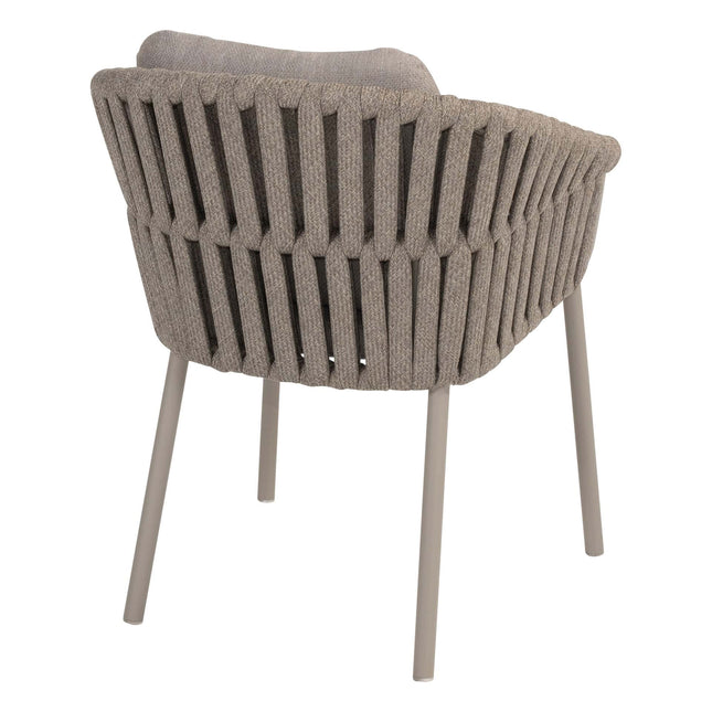 Taste 4SO Owen dining stoel + Donato eettafel 160 Ø cm cloud + lazy susan