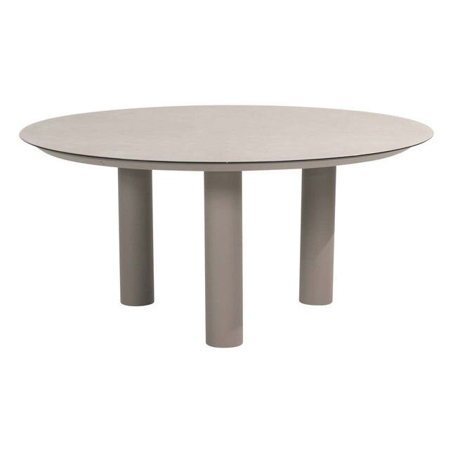 Taste 4SO Owen dining stoel + Donato eettafel 160 Ø cm cloud + lazy susan