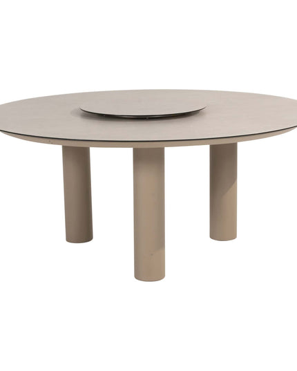 4 Seasons Outdoor Tuinset Comino low dining stoel + Taste 4SO Donato low dining tafel latte 160 cm Ø