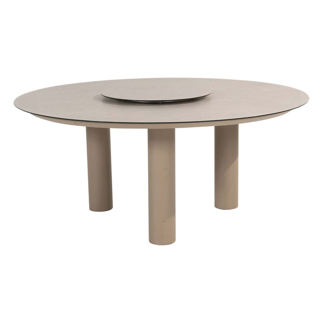 4 Seasons Outdoor Tuinset Comino low dining stoel + Taste 4SO Donato low dining tafel latte 160 cm Ø