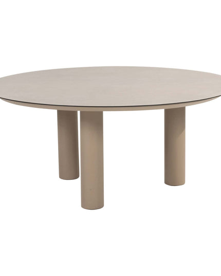 Taste 4SO Manitoba Stapelbares Essstuhl Latte + Donato Tabelle 160 Ø cm mit bedrucktem Keramikblatt