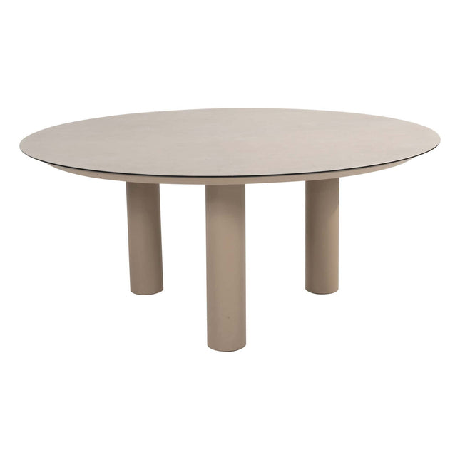 4 Seasons Outdoor Tuinset Comino low dining stoel + Taste 4SO Donato low dining tafel latte 160 cm Ø