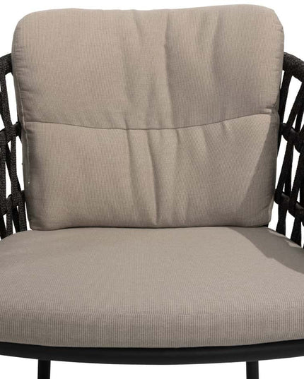 4 Seasons Outdoor Albareto Essstuhl + Geschmack 4SO Prado Tisch mit Keramik -Tisch -Top -Lauf Anthrazit 240 cm