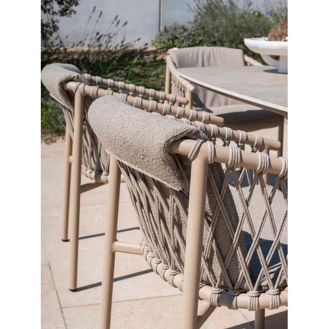 4 Seasons Outdoor Allora dining stoel latte incl. kussen