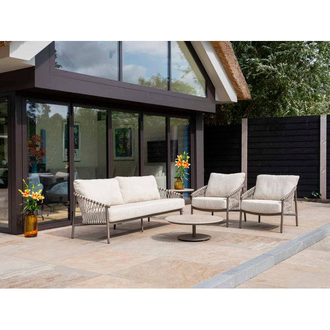 4 Seasons Outdoor Allora 3-zits lounge bank incl. 3 kussens